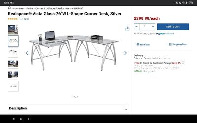 L-Shape Office Desk