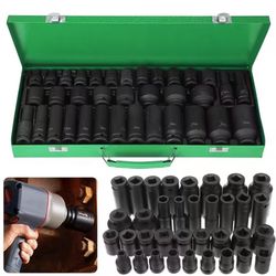 35 Sets Of Professional 1/2-inch Pneumatic Sleeve Sets,