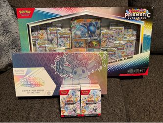 Prismatic SPC , bundle , lucario ex and tyranitar ex premium collection Pokemon cards