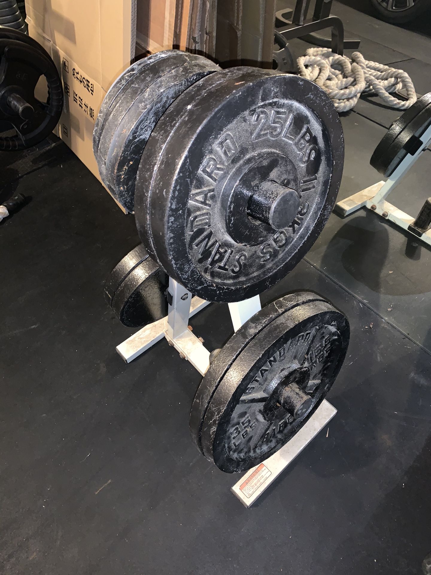 Weights for weight bench and weight stand