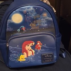 Disney Loungefly The Little Mermaid Ariel Fireworks Mini Backpack
