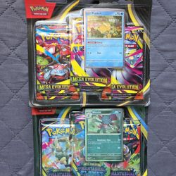 Pokemon Mega Evolution & Phantasmal Flames 3-Pack Blister ( Psyduck &  Weavile ) Lot Of 2 