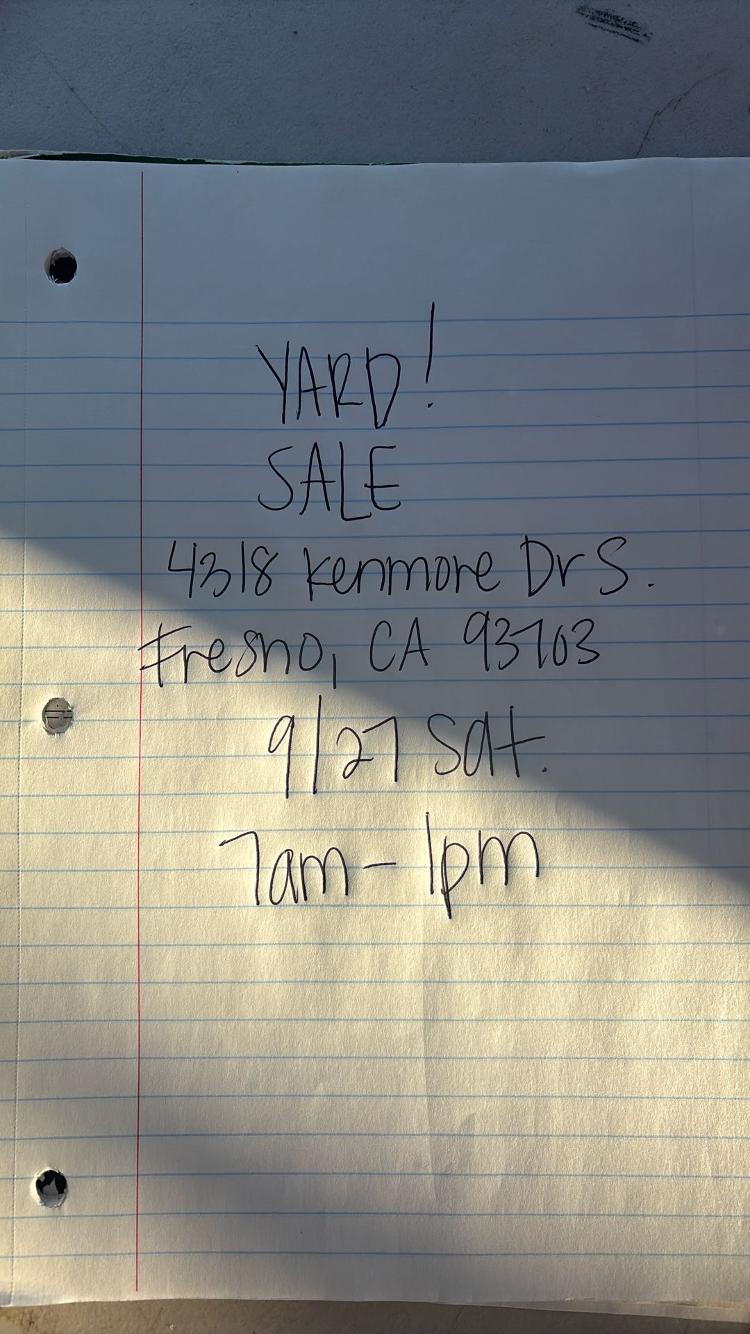 BIG YARD SALE