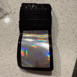 Holographic Resealable Mylar Bags (100 Count)