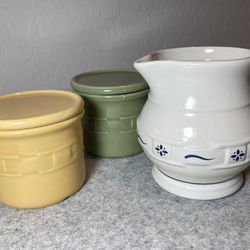 Longaberger Pottery (prices vary) 