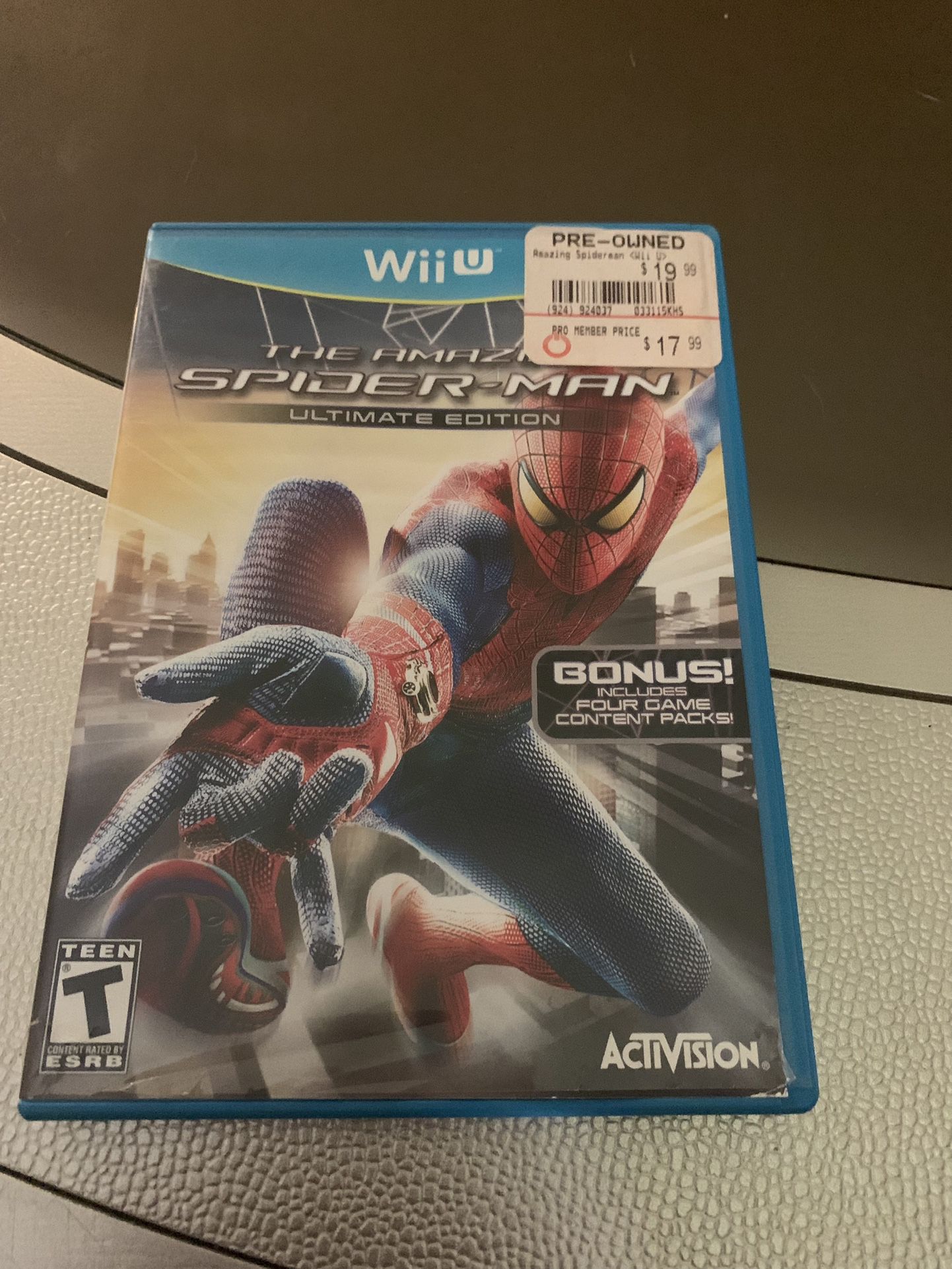 The Amazing Spiderman Ultimate Edition For Nintendo Wii U CIB Tested
