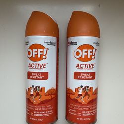 Off Active bug repellent  2 for $5