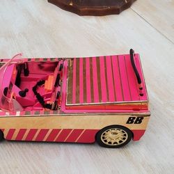 Limited Edition Pink & Gold Barbie LOL Speedmatic Convertible Car Pool & Dance
Both seats included!
