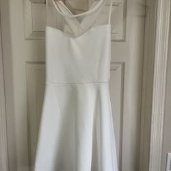 White A-line Dress