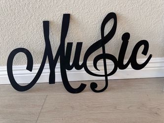 Music Metal Wall Art Sign