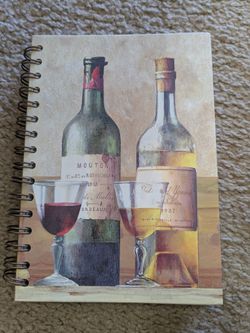 Journaling Book, Wine motif