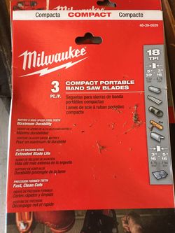 Band saw blades.