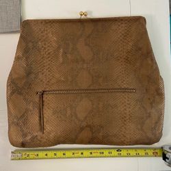 USED - Devi Kroell oversized python purse bag
