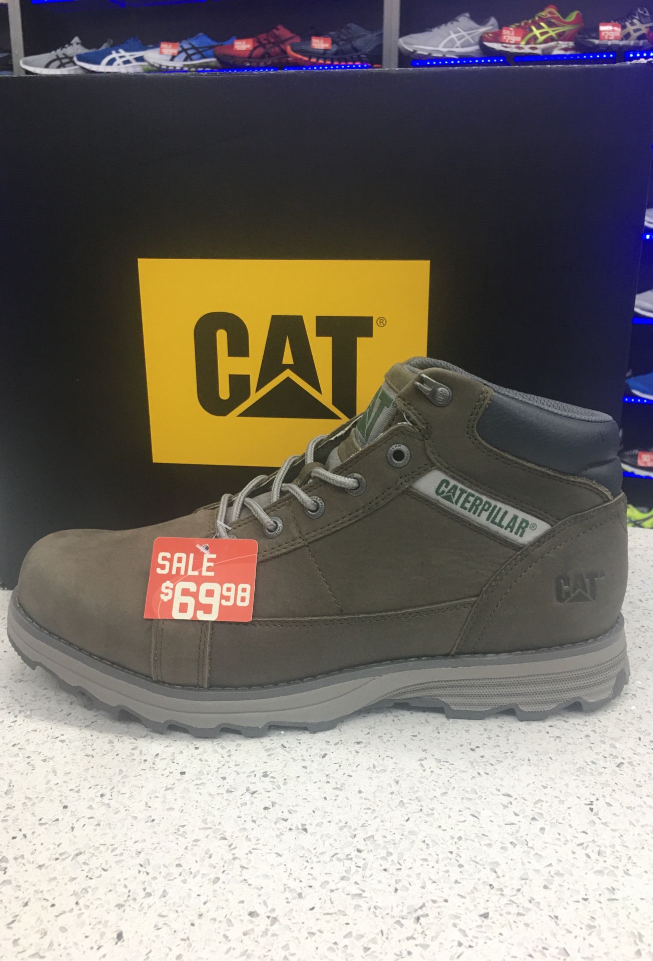 Caterpillar size 12 left $70.00 reg $130.00