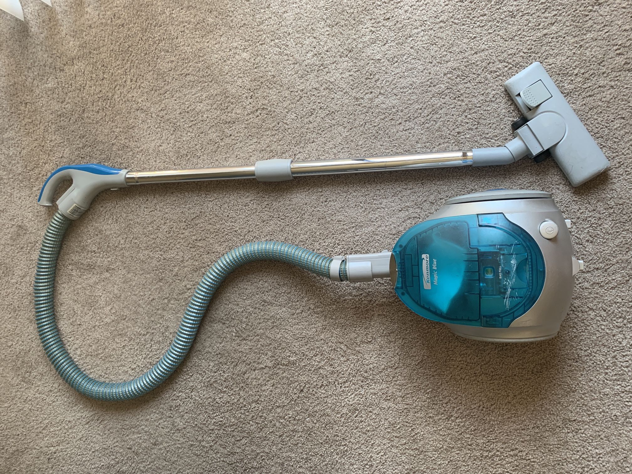 Kenmore Magic Blue Vacuum With 2 New Bags