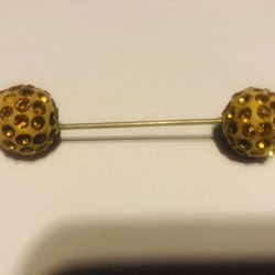 Antique Sweater Or Hat Pin Ect 2 1/2 Inches Long Screw On