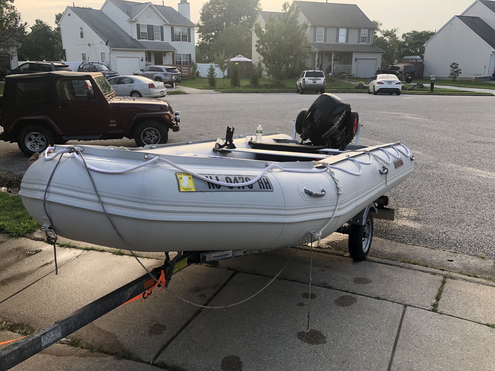 Saturn inflatable boat 15ft with a 25hp 4 stroke 2016