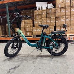 Folding electric bicycle
