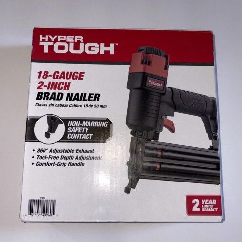 Air Farmer Pneumatic 18-Gauge 2" Brad Nailer + 200 Nails
