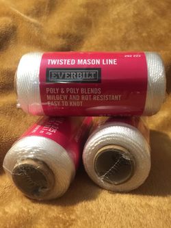 3 x Everbilt Twisted Mason Line #18 x 325ft Mildew & Rot Resistant