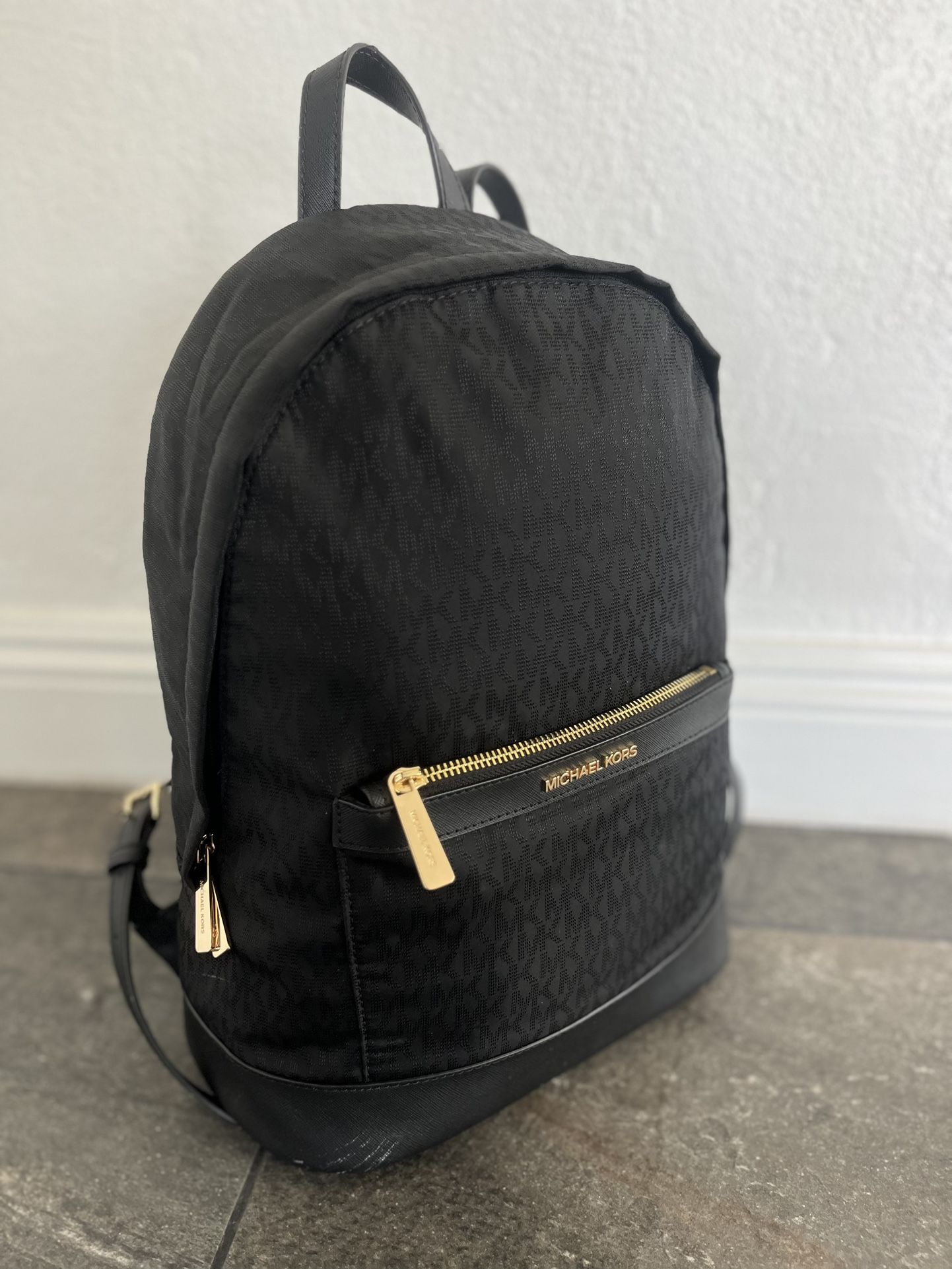 Like New Michael Kors Black Backpack