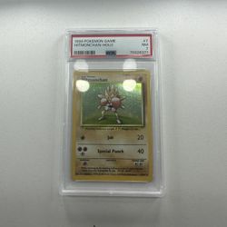 1999 Pokemon Hitmonchan PSA Certified With A Bundle Of Others Cards Included 