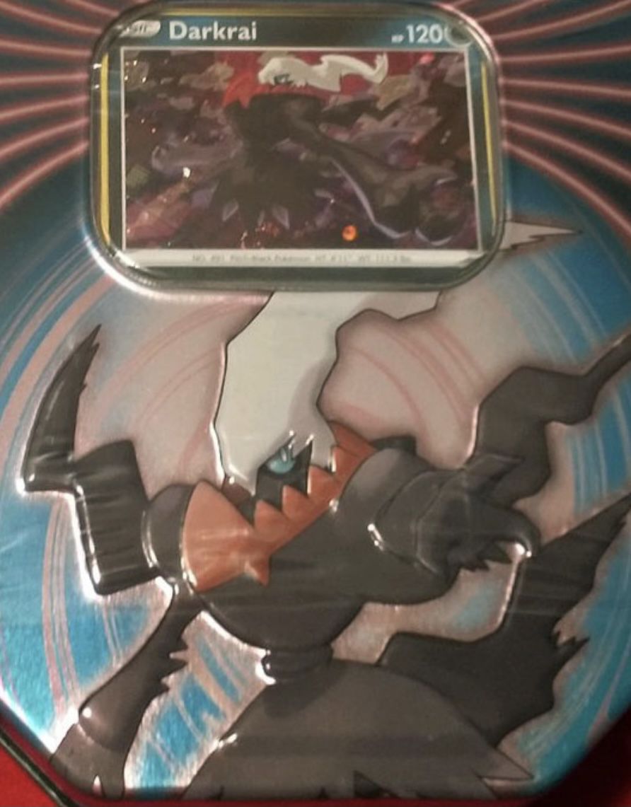 Pokémon Exclusive Holofoil Version Of Darkrai  From Darkness Ablaze New And Factory Sealed Knockout Tin 