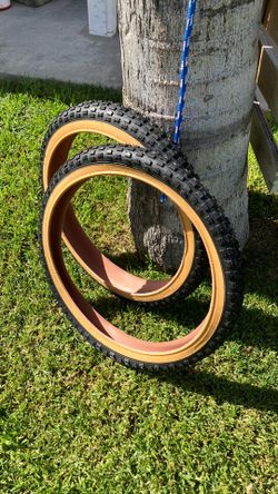 Vintage BMX, Comp2 Tires, New Never Mounted, 20x2.125, Old School Nobby Style, Located in LaHabra Ca