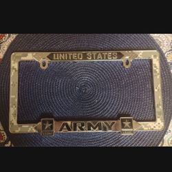 US Army License Plate Frame