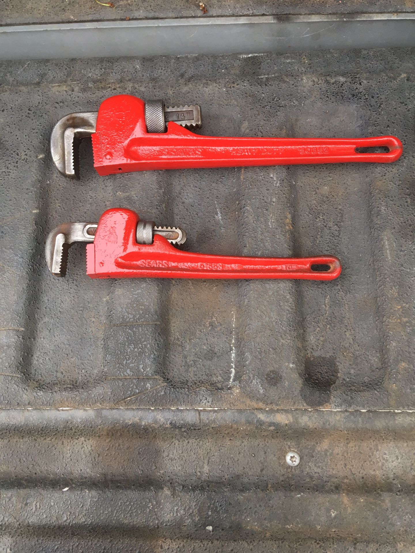 Sears pipe wrenches