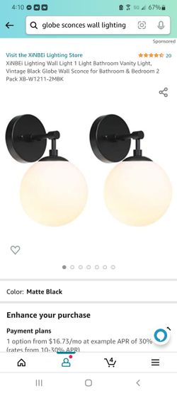 Sconce Globe Lights
