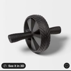 Ab Wheel Gray - All In Motion : Non-Slip Handles,