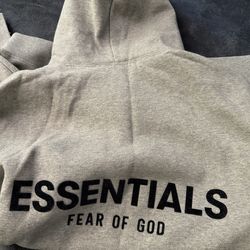 Essentials hoodie grey medium runs like xl