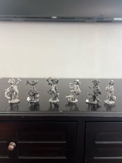 Simonetti Pirate Nautical Metal Figurines Set of 6 – 5”