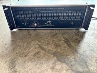 Peavey EQ-27 27 Band Graphic Equalizer Untested Cut Power Plug Parts Repair