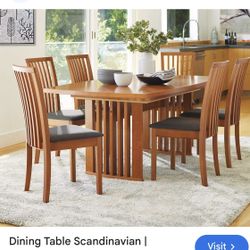 Scandinavian designs  Made In Denmark Dining Table And 6 Chairs 