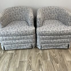 Rocking/ Swirl Chairs. Recently reupholstered. $300 both or  $200 Each