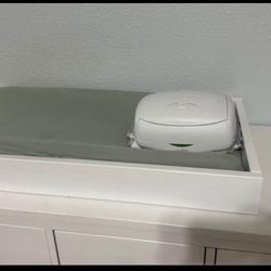 Diaper changing Pad & Wood Tray
