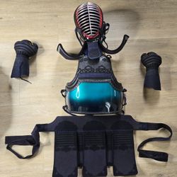 Kendo Master Bogu Green Ombre Complete Outfit Large