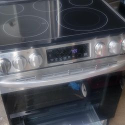 LG stainless steel slide in design stove  