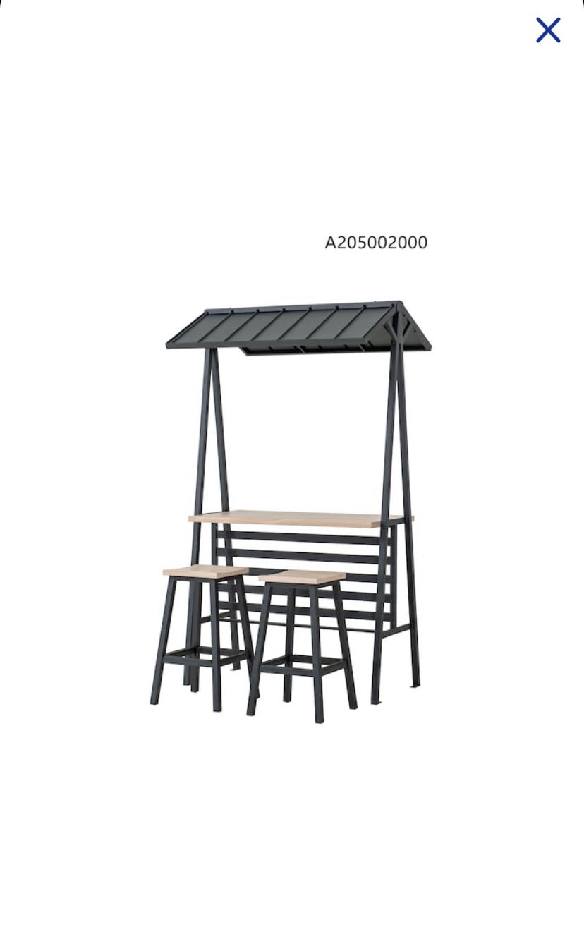 SUNJOY Black Steel Patio Bar for Sale in Upland, CA OfferUp