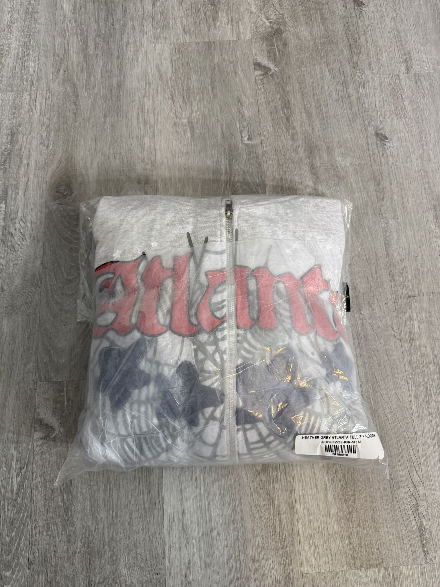 *NEW* Grey Atlanta Sp5der Zip Up Sizes Small, Medium, Large Available Comes With Tags 100% Authentic