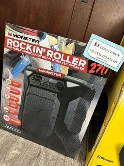 🎶 Monster Rockin’ Roller 270 Wireless Speaker – Brand New! 🔥 Take it home today with as little as $1 down – No credit needed!