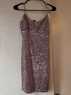 Pink Sequin cocktail dress
