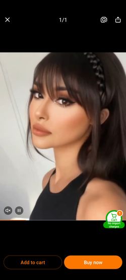 Braided Hair Headband – Dark Brown/Black – $6 (New)