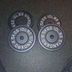 Trade 4 X 10 LBS Pound 1 Inch Plates  For 2 Inch ...