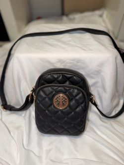 Black Quilted Crossbody Bag