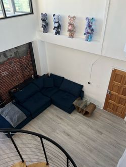 Blue Dream Cloud Modular Sectional 4 Piece Sofa