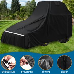 Lametta Tractor Cover Large,600d Oxford Cloth for John Deere 1,2,3 Series 1025r 2 3520, Kubota and Mahindra with Backhoe, Waterproof Uv Resist