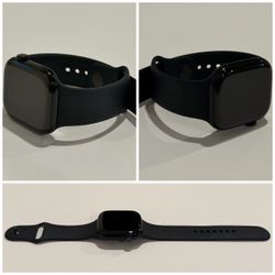 Apple Watch Series 11 GPS+Cellular, Unlocked 46mm Jet Black Aluminium Case with Black Sport Band, M/L